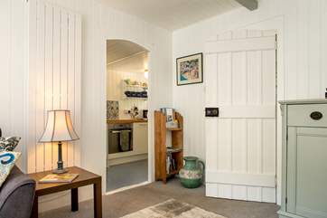 The kitchen/dining-room leads directly off the sitting-room.