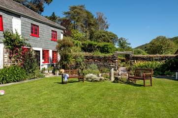 Tredore basking in the Cornish sunshine.