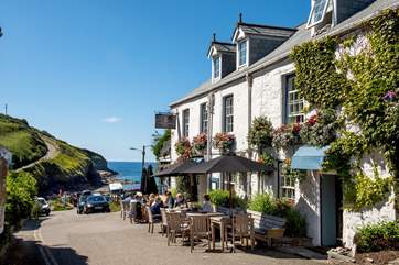 The hotel and restaurant - which actually has more of a gastro pub feel - is a short stroll down the lane.