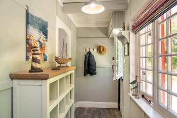 The entrance hall has plenty of room for storing your essential holiday gear.