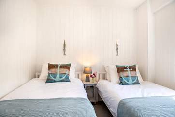 The twin bedroom.