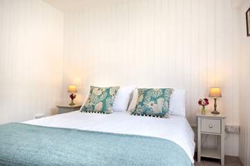 The double bedroom has a super-comfy bed.