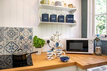 The kitchen is well-equipped for all your holiday catering needs.