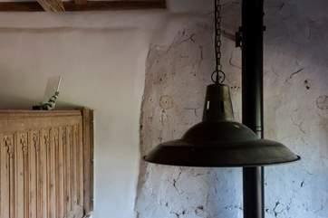 The cob wall is one of the many fantastically quirky features.
