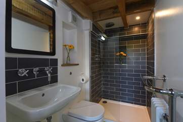 The super stylish shower-room.