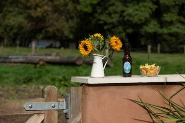 From the courtyard your own gate leads to the meadow that borders the river - you are welcome to explore.