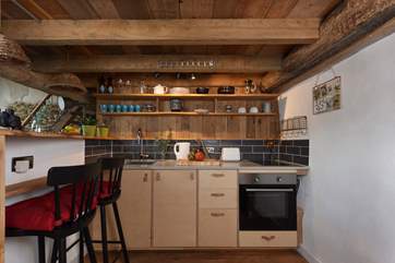 The kitchen is small but perfectly formed, with all you could need provided.