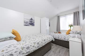 The twin bedroom.