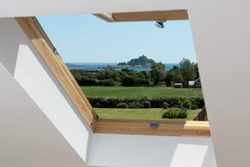 The view from the master bedroom.