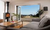 French doors open into the south-facing courtyard - making the most of the view of St Michael's Mount. - Thumbnail Image