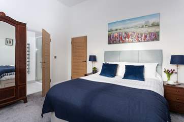 Calming tones in this lovely bedroom (Bedroom 2).