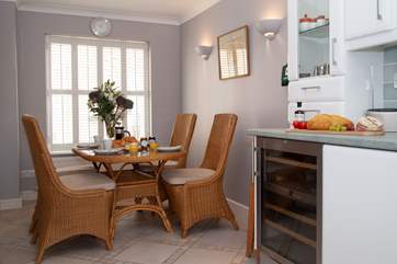 A lovely area to dine, with drinks chilled to the perfect temperature.