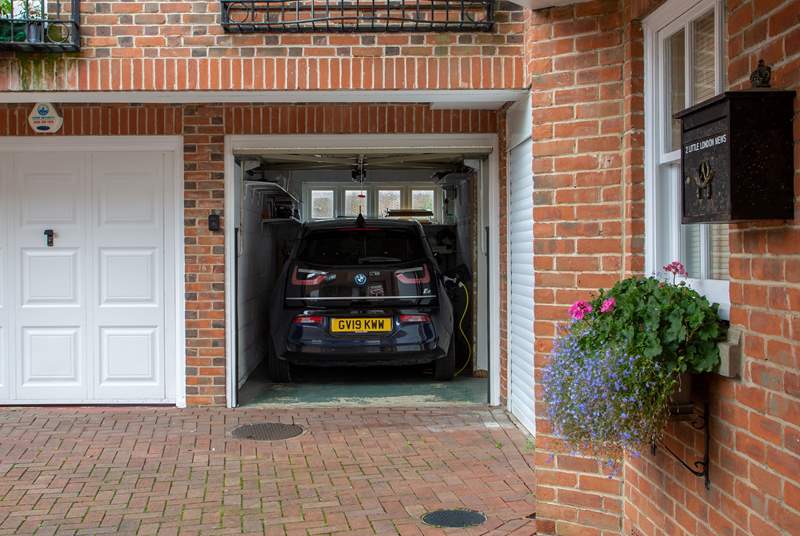 The integral garage also offers guests the opportunity to charge their car.