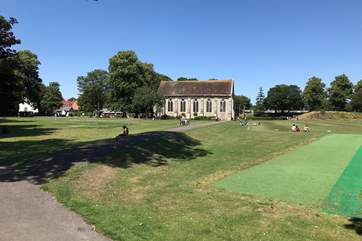 Priory Park is a five minute walk away.