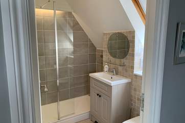 En suite shower-room for one of the double bedrooms.