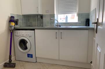 The ground floor laundry room.