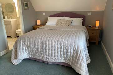 One of the two double bedrooms on the second floor.