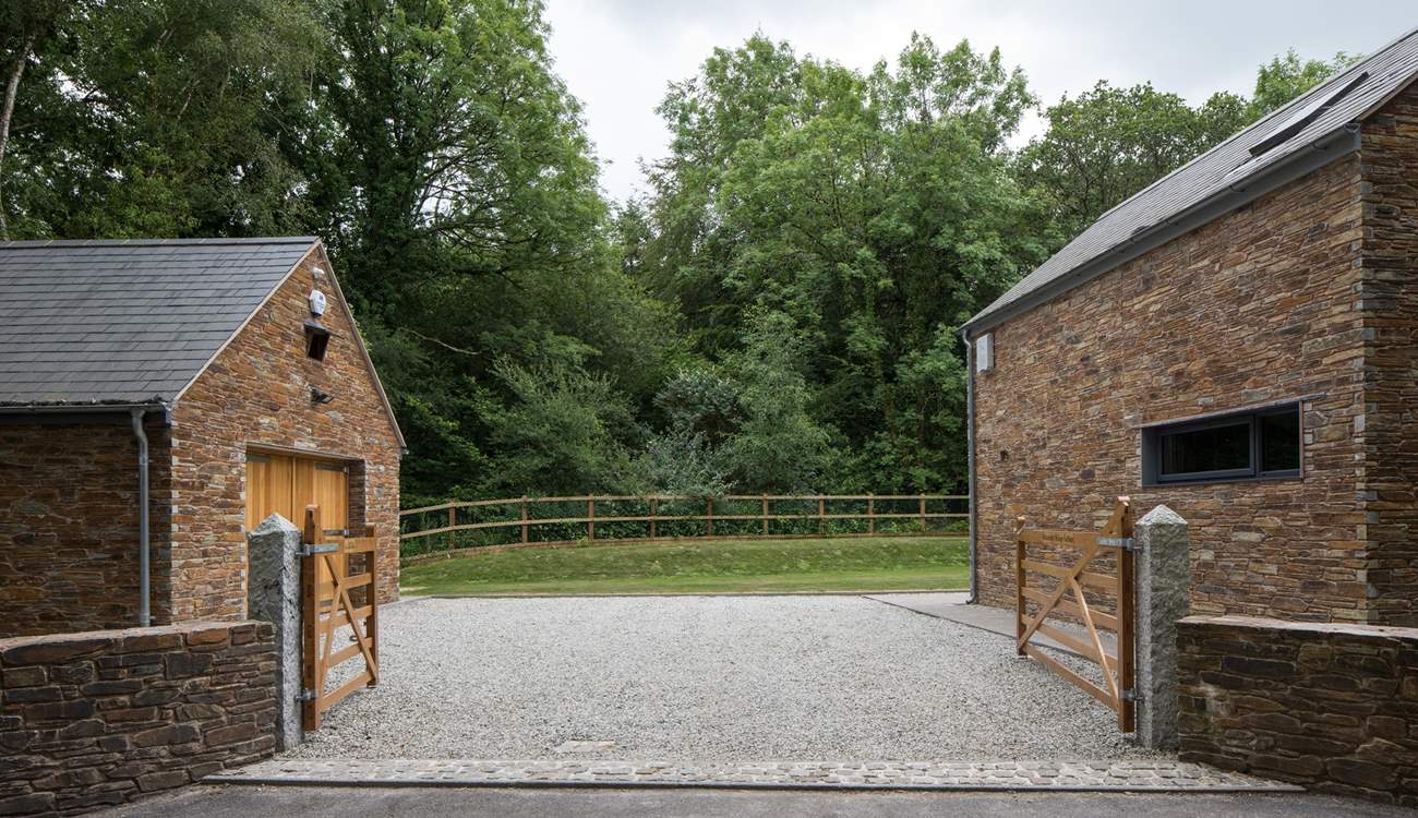 Swing into the gated driveway and prepare to be wowed.