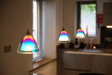 Bursts of colour enhance the design and finish of the cottage.