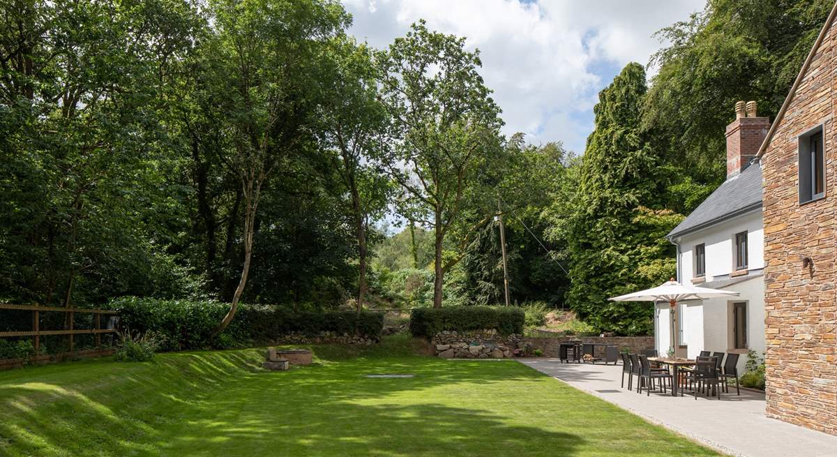 The garden is perfect for playing a whole host of ball games.