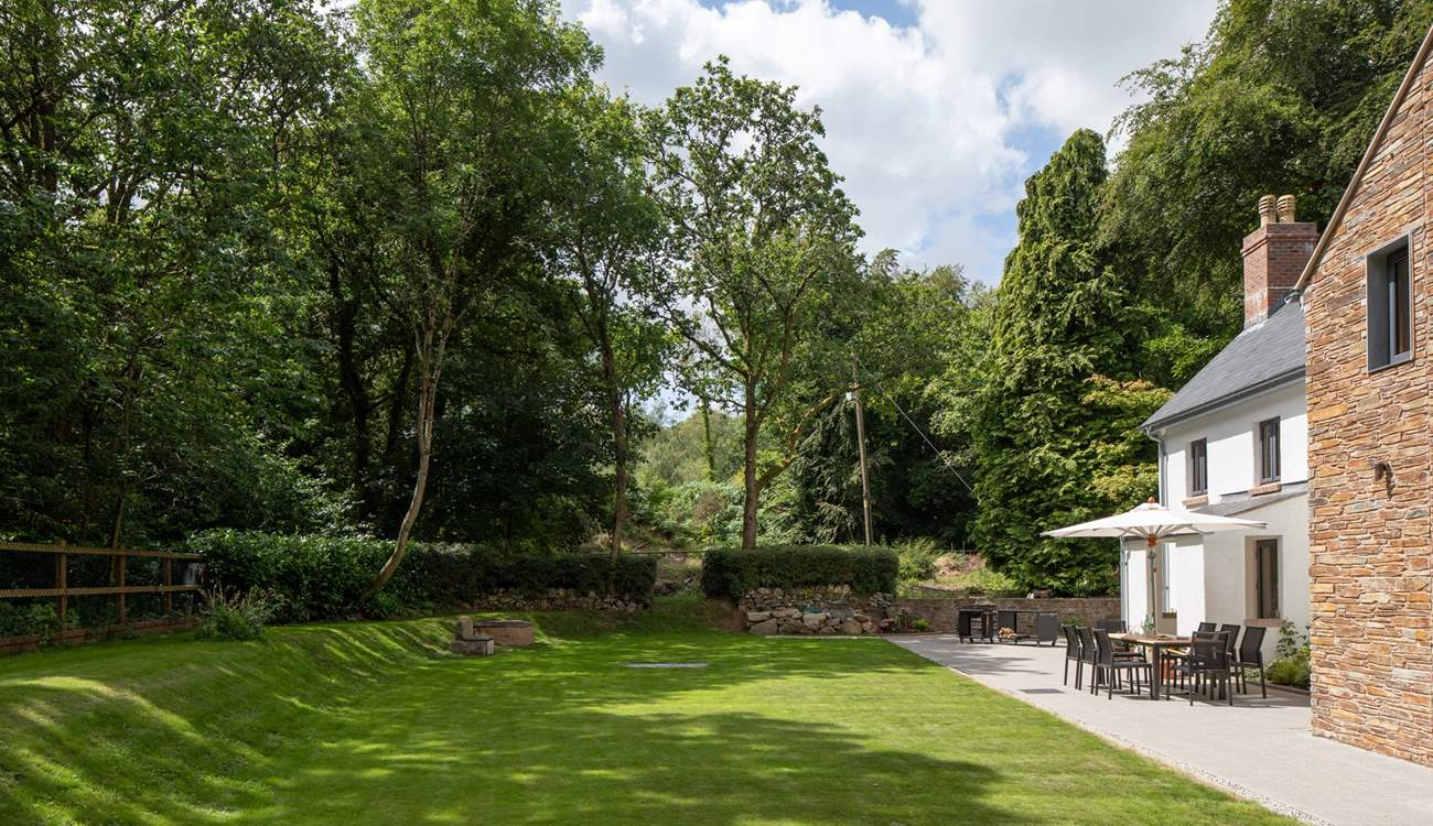 The garden is perfect for playing a whole host of ball games.