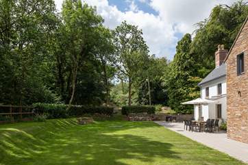 The garden is perfect for playing a whole host of ball games.
