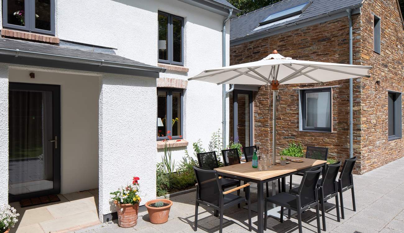 Dining al fresco is a real treat in this beautiful spot.