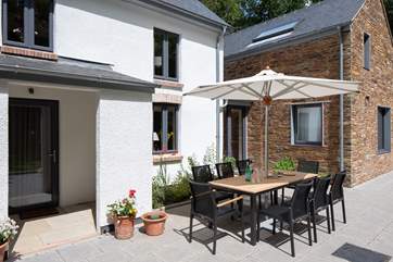 Dining al fresco is a real treat in this beautiful spot.