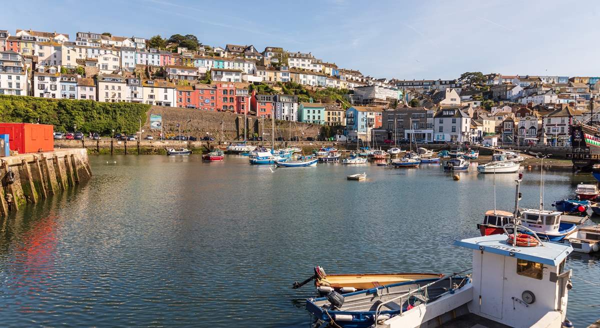 Pretty as a picture, Brixham harbour.