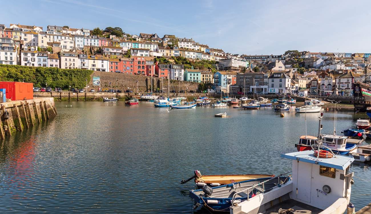 Pretty as a picture, Brixham harbour.
