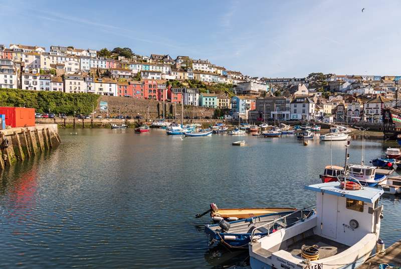 Pretty as a picture, Brixham harbour.