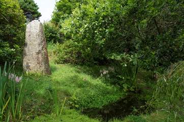 A stone monolith from a local quarry by one of the ponds - a lovely quiet place to sit and contemplate.