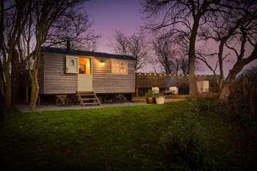 Woodpecker Shepherd's Hut is truly magical at any time of year.