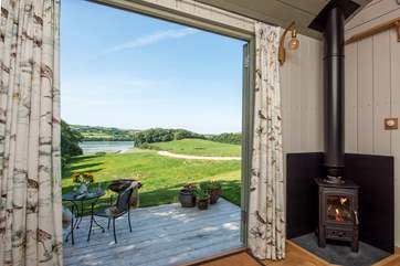 There's a warming wood-burner, perfect for out-of-season breaks.