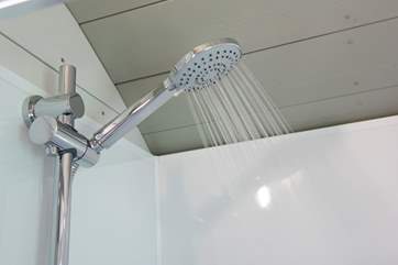 With a hot shower.