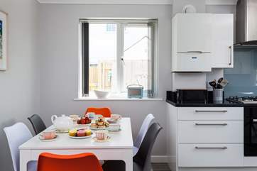 The dining-area overlooks the rear garden area.