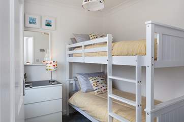 Bedroom 3 has bunk-beds, which will delight the younger guests.