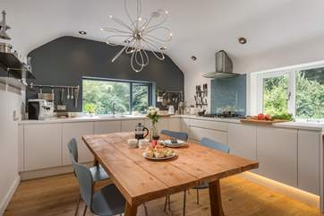 The open plan kitchen/diner is a fabulous area to socialise in.