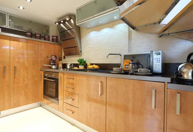 You will enjoy cooking in the bespoke galley kitchen.