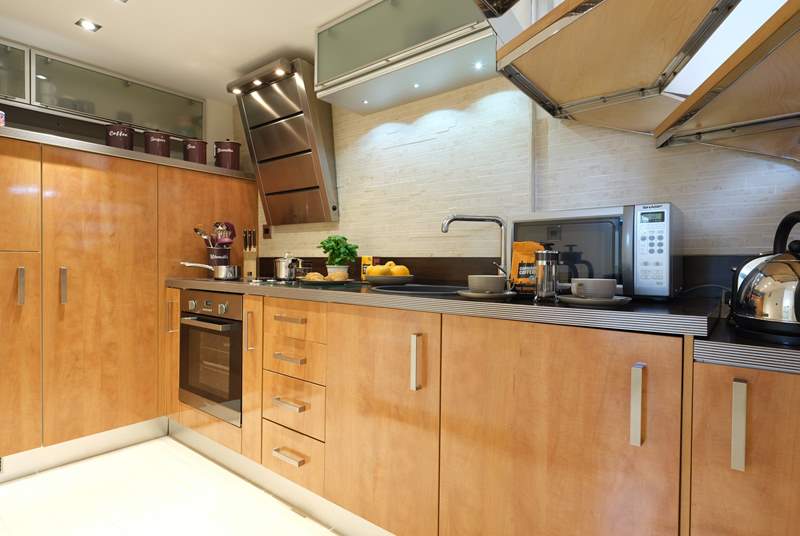 You will enjoy cooking in the bespoke galley kitchen.