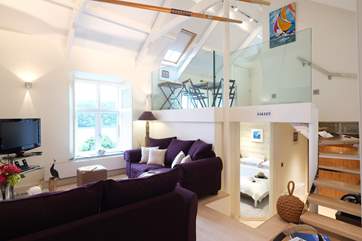 The stylish open plan accommodation.