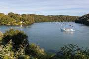 In spring and summer catch the ferry from the pontoon at Malpas and explore the Fal River.