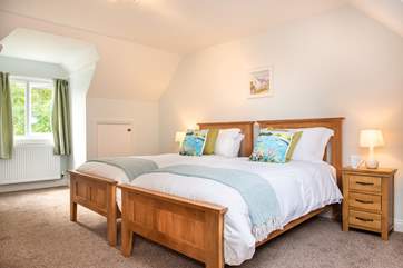 Bedroom 3 is on the second floor, along the corridor from bedroom four - please watch your head on the sloping ceiling.