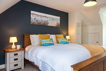Bedroom 4 is on the second floor and has a comfy super-king size bed.