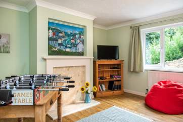 On the ground floor there's a second sitting room /games room