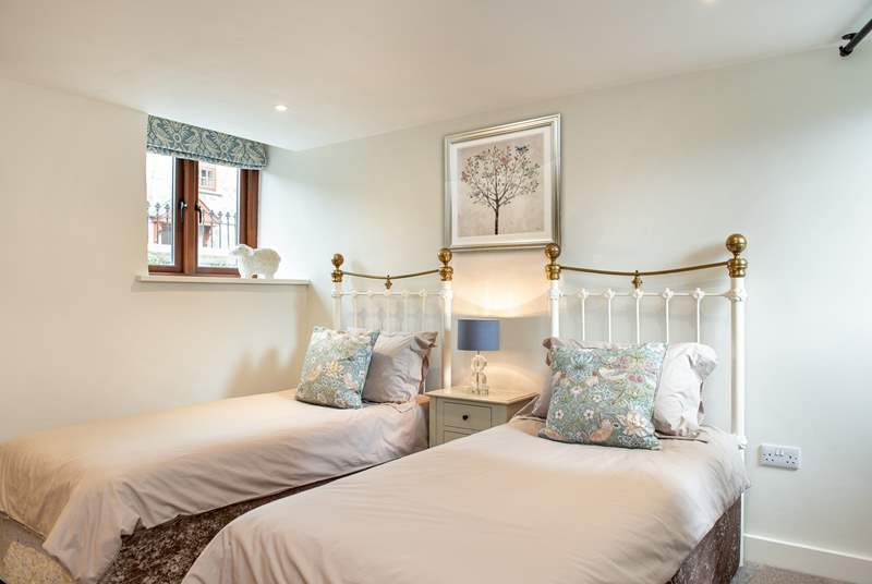 The pretty twin bedroom can be made up as a double on request.