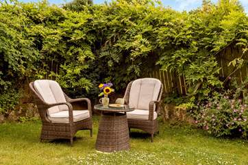 There's a second lawned area where you can sit out and enjoy the peace and tranquility.