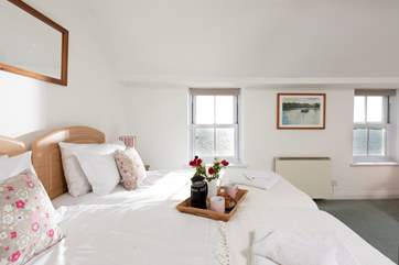 Spectacular sea views from bed.