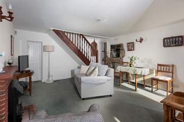 The open plan living-room.