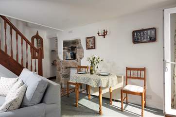 Open plan living, here is the dining area.